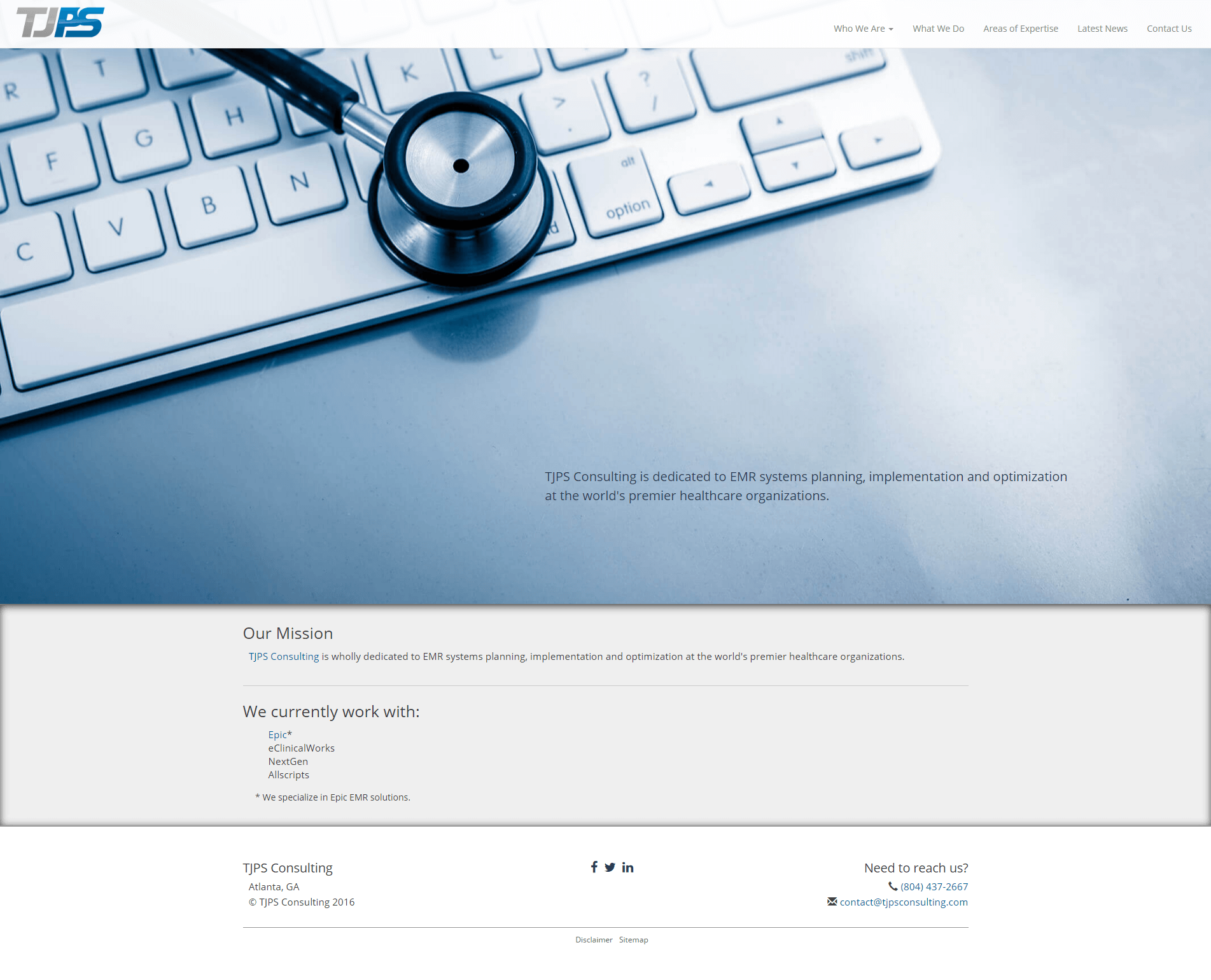 TJPS Consulting Website